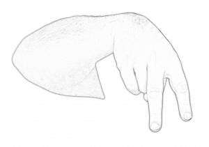 Litera „u” w polskim języku migowym