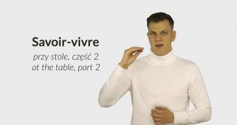 Savoir-vivre at the table, part 2, What to do and what not to do at the table? How to behave while eating a meal with the people? You will find out in the second episode of Savoir vivre, in which Kuba Malik explains in Polish Sign Language the rules of proper behavior while eating a meal.